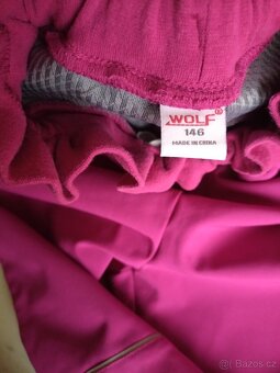 Podzimní šustákové softshell kalhoty 146 Wolf - 5