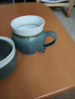 Sada z kameniny - 2 hrnečky a cukřenka - 5