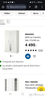 Šatní skříň Ikea Brimnes - 5