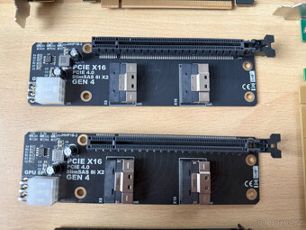 Sada PCIe adaptérů a PLX switche pro zapojení 8 NVMe. - 5