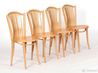 Kvalitní bukové židle TON, krásný stav, 4 kusy. - 5