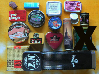 Zapalovače, známky, otvíráky, plech.krabičky, Slavia aj. - 5