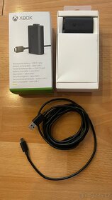 Xbox Wireless Controller Carbon Black + Baterie kit XBox - 5
