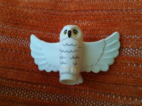 Lego figurka kouzelník / čaroděj,letící sova, lektvar, kniha - 5