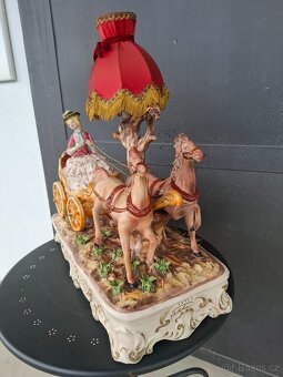 Starožitné italské porcelánové sousoší - 5