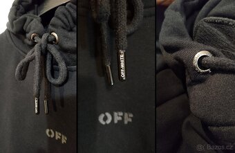 Off-White mikina Vinyl Black - 5