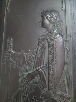 Mimořádná patriotická plaketa kov, od Konstantina buška. - 5