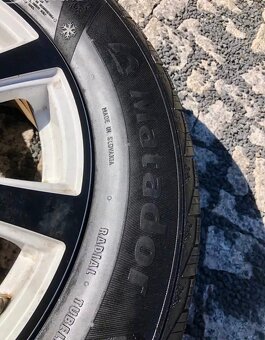 Alu kola rozteč 4x100 nejeté zimní pneu 195/65/15 - 5
