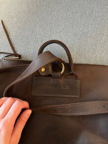Kožený elegantní batoh - 5