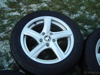 4X ZIMNÍ HLINÍKOVÁ KOLA ŠKODA OCTAVIA III,II 205/55 R16 . - 5