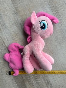 Růžový plyšový pony, 35 x 30 cm - 5
