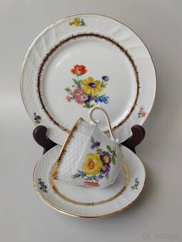 Krásná porcelánová snídaňova sada/trio Kronester Bavaria - 5