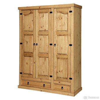 Skříň rustikální Corona 3dveřová - 5