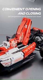 Stavebnice F1- Velká červená, kompatibilní s LEGO - 5