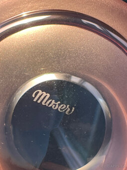 Moser Svícen Lucy V 5 cm, křišťálové sklo Rosalin - 5