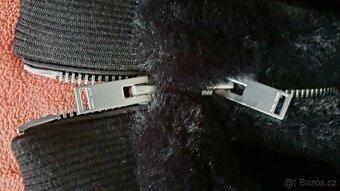 Dámský černý kabát kožíšek ZARA - 5