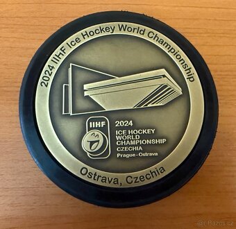 ORIGINÁL PUK MS 2024 IIHF ICE Hockey - Hala OSTRAVA - 5