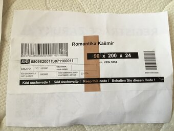 Matrace TROPICO Romantika Kašmír rozměr 200 x 90 x 24 cm - 5