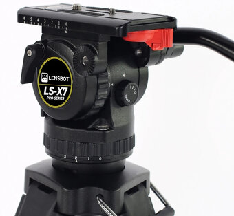 LENSBOT LS-X7 s fluidní video hlavou - 5