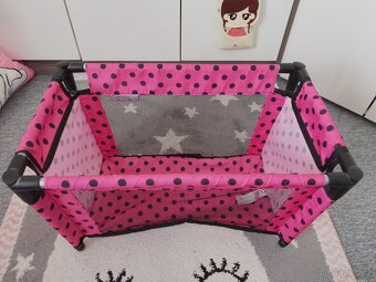 Panenka mluvící (40cm)+ postýlka+ příslušenství - 5