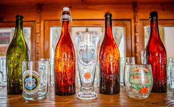 Sbírám STARÉ LAHVE, SKLENICE, PULLITRY, FLAŠKY NA PIVO - 5