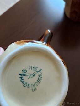 Ručně vyrobena čajová souprava ze severní Koreje - 5