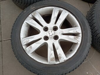 Alu kola 4x108R17 Peugeot 5008 + zimní pneumatiky - 5