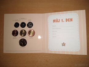Sada oběž. mincí 2023 - Narození dítěte - ČR - Vzácná 1+2 Kč - 5