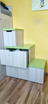 Patrová postel s vestavěnou skříní - 5