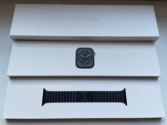 Apple Watch 8 45mm graphite steel s Apple ocelovým řemínkem - 5