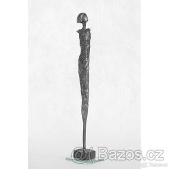 Kolekce 5 dívek - sada cínových soch dekorace kov - 5