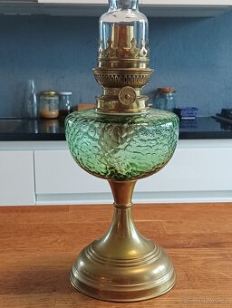 ART DECO STAROŽITNÁ PETROLEJKA BOINSOT PARIS KOLEM 1920 - 5