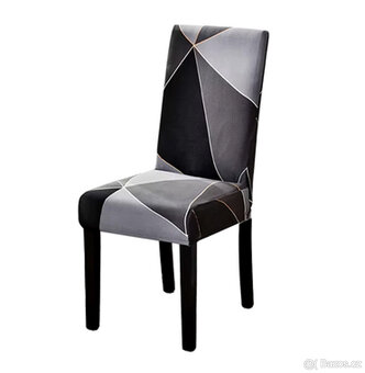 7kusů Potahy na židle, Elastický na židli, Strečové napínací - 5