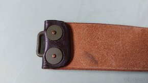 Vojenský kožený opasek nový uloženka 90 cm ČSLA - 5