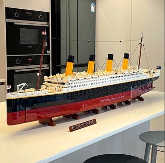 Stavebnica TITANIC + EIFFEL TOWER - nové, nehrané - typ lego - 5