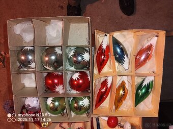 Retro vánoční ozdoby a osvetleni - 5