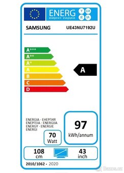 Televize Samsung UE43NU7192. - 5