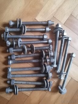 150ks šroubů a matic + 300ks velkoplošných podložek M12x150 - 5