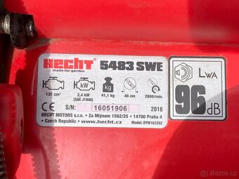Tříkolová benzínová sekačka s pojezdem - HECHT 5483 SWE - 5