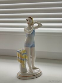 Art deco soška - dívka v plavkách - 5