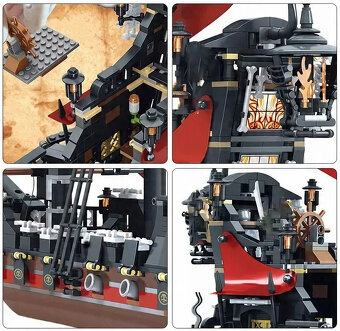 Stavebnice typu Lego- Piráti z Karibiku Pomsta královny Anny - 5