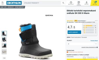 Dětské sněhule SH 500 X-Warm vel. 24 - 5