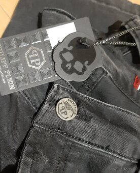 Philipp Plein pánské džínové kraťasy - 5