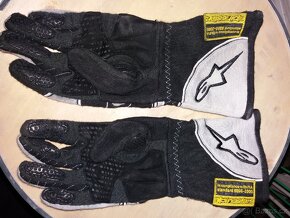 Závodní rukavice Alpinestar Tech 1-Z v Cool Grey - 5