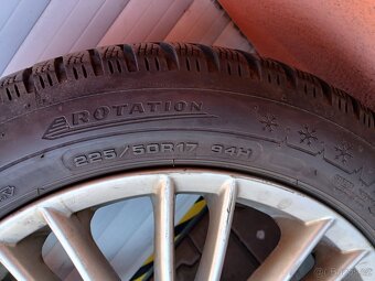 ALFA ROMEO 159 / BRERA - ALU R17 SE ZIMNÍMI PNEU DUNLOP - 5