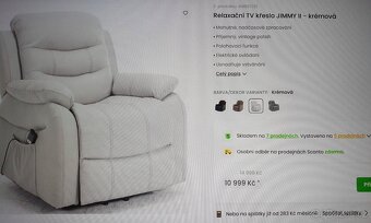 Polohovatelné křeslo - Elektrické - 5