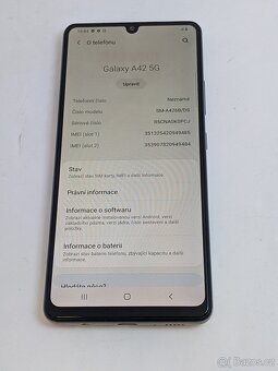 Samsung Galaxy A42 5G 4/64gb white. Záruka 6 měsíců. - 5