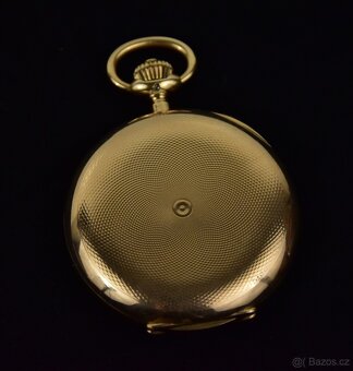 Pánské zlaté kapesní hodinky IWC Schaffhausen 100,78g - 5