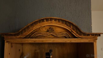 Stylový selský příborník / knihovna – masiv, renovováno - 5