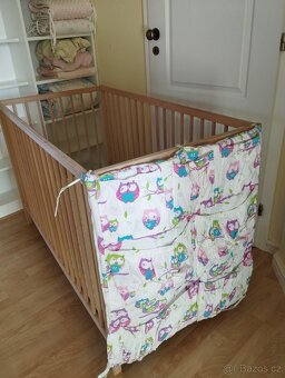 Postýlka 120x60 + veškeré příslušenství - 5